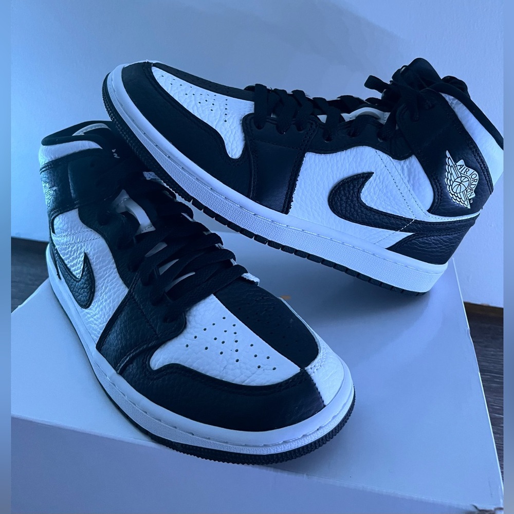 Air Jordan 1s Mid Black & White